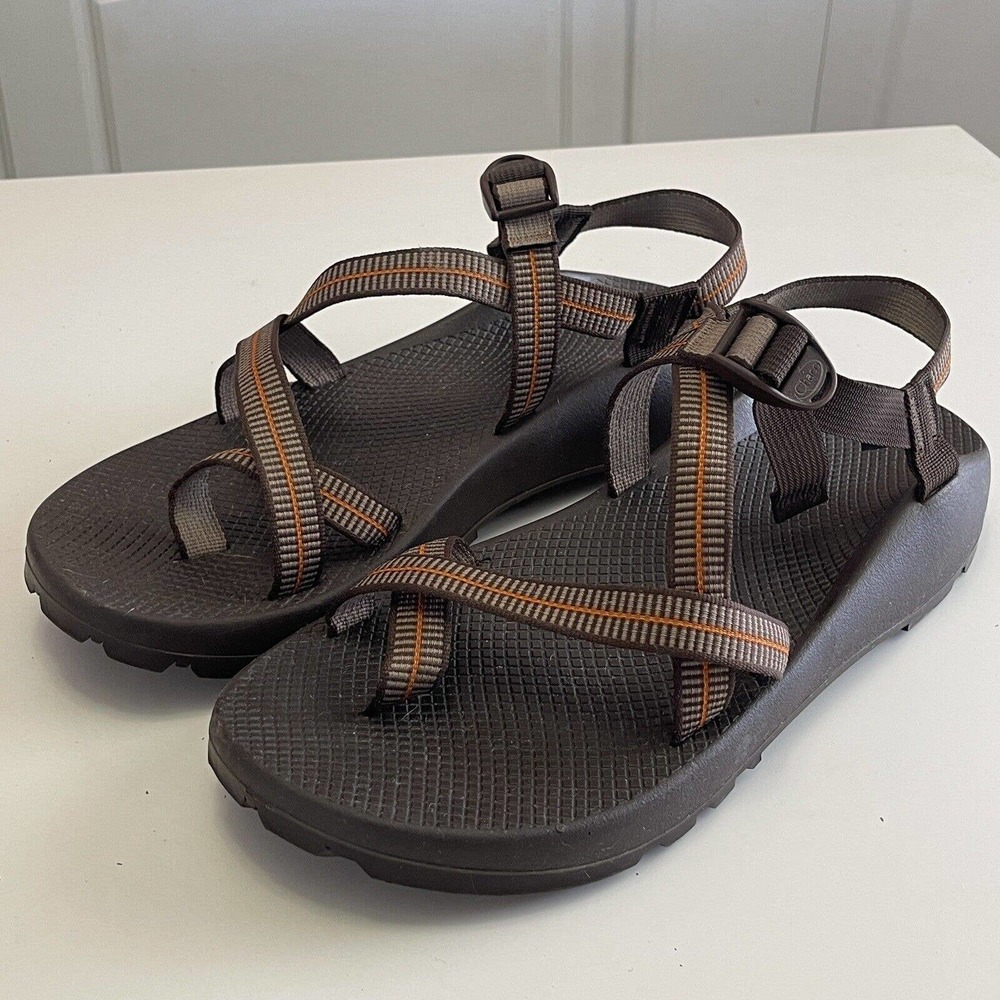 Men’s Chaco Sz 15 Medium Width Brown Hiking Strap Sandals Shoes Vibram